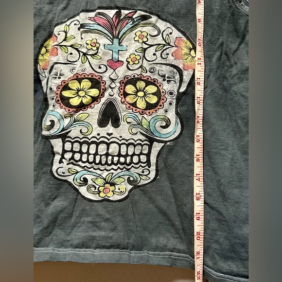 3/$10 bundle deal Ladies Small Tank Top euro M Sugar Skull sleeveless shirt - Picture 3 of 5